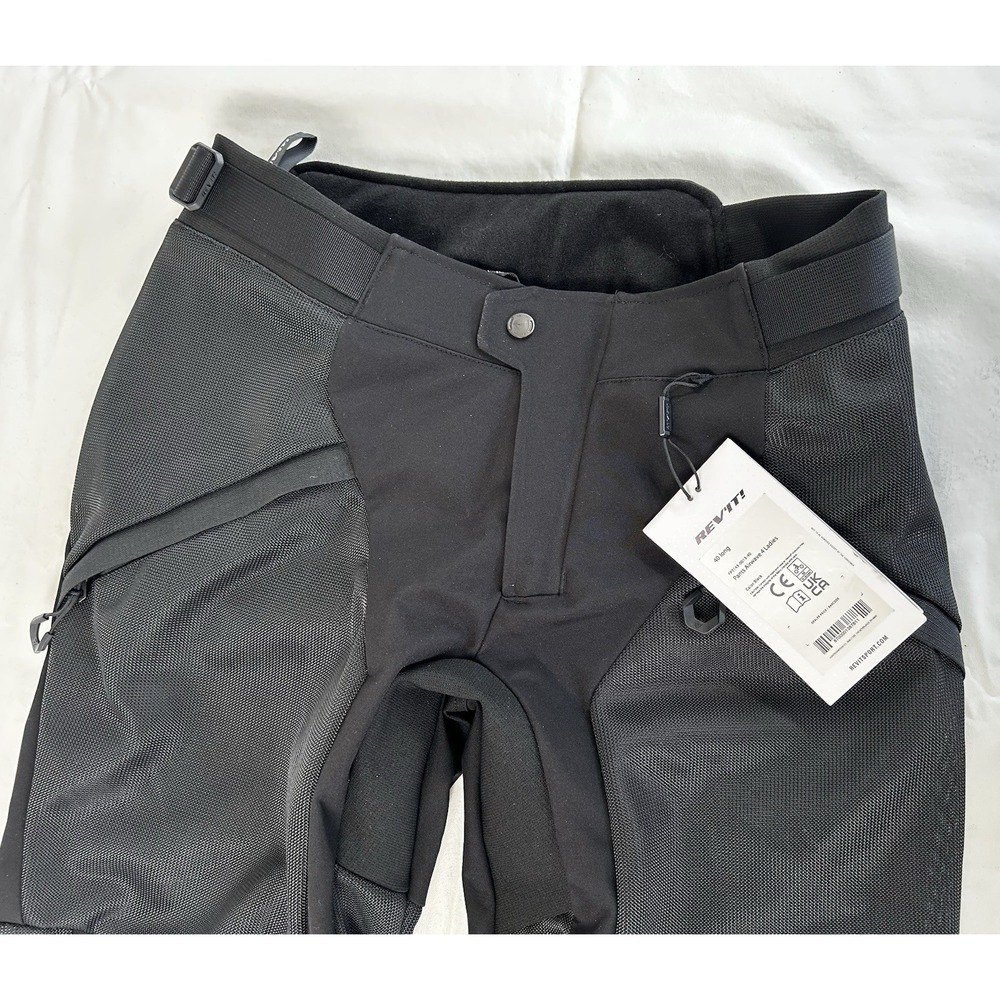 NWT REV'IT! Motorcycle Pants Women's 40 Long Black Airwave 4 Ladies SEESMART - Picture 2 of 16